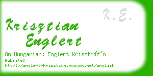 krisztian englert business card